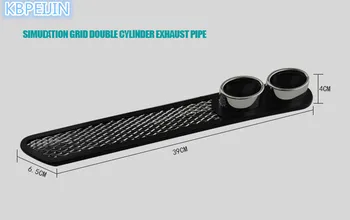 HO 3D-Bil Styling Biler Carbon Udstødning Klistermærker Til Chrysler 300c 300 sebring pt cruiser by land Tilbehør 2stk