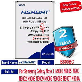 HSABAT 8200mAh B800BE B800BU Til Samsung Galaxy Note 3 Batteri N9005 N900 N9002 N9008 N9009 N9006 N9000 Batteri Note III note3
