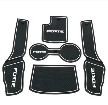 Høj kvalitet Silica gel Gate slot pad,Tekop pad,Non-slip pad(5 stk) for 2009-2012 KIA Cerato/Forte Bil styling