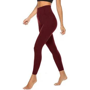 Kvindelige Hurtig Tør Ren Lomme Ankel Længde Yoga Bukser Hofte Løft Bodybuilding Åndbar Komfortabel Elastisk Yoga Bukser Yoga Klud