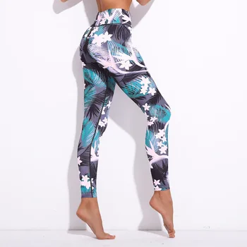 Kvinder med Høj Talje træning, yoga Leggings udskrivning Sportstøj Push Up hip Kører Yoga Bukser Bevis Squat Yoga leggings