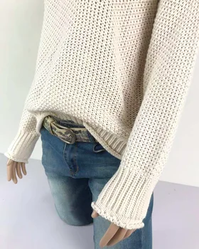 Kvinder Trøjer og Trøjer med Lange Ærmer Strikket Løs Pullover Mænds Falde Sweater Mode Nyt