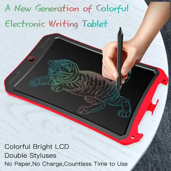 LCD-tegneplade Kids Digital Grafik Skriftlig Øvelse yrelsen Farverige Elektronik Børn Studere Pad Doodle Gave