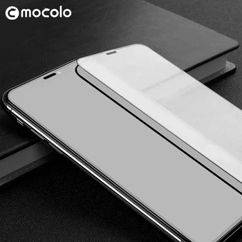 Mocolo Fuld Dækning 3D Buet Skærm Protektor Glas Fuld Lim Film Anti-Støv Beskytte Mikrofonen Hærdet Glas til iPhone X iP-10
