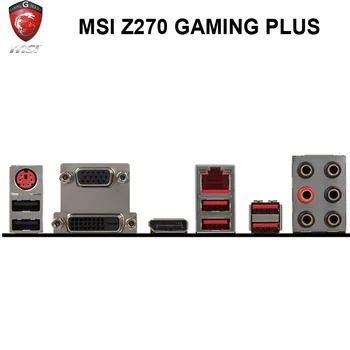 MSI-Z270 GAMING PLUS Bundkort LGA1151 DDR4 PCI-E 3.0 1151 Intel Z270 Core i7/i5/i3 DDR4 Desktop-Z270 Bundkort