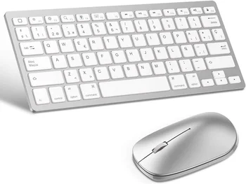 Pack Trådløst tastatur og mus, spansk tastatur og mus Kompatibel med iPad 10.2, iPad Luft 4 10.9, iPad 8 2020