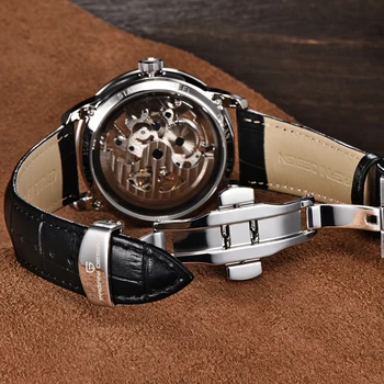 Pagani Design Automatisk Skeleton Ur til Mænd Top Luksus Mærke Tourbillon Mekanisk Herre Armbåndsure Business reloj hombre