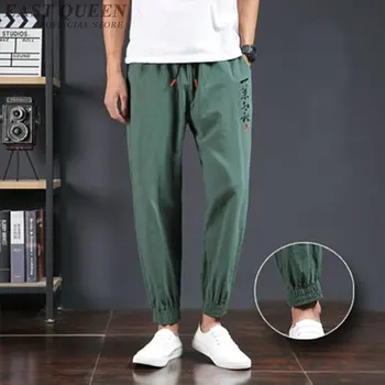 Traditionel kinesisk kung fu wushu bukser tøj til mænd mandlige linned orientalsk stil og cargo bukser bukser KK2001 H