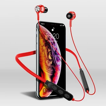Trådløse Bluetooth Hovedtelefoner Magnetiske Suge HiFi lydkvalitet for Stereo Headset Vandtæt Trådløs Sport Ørepropper med HD Mic Hot