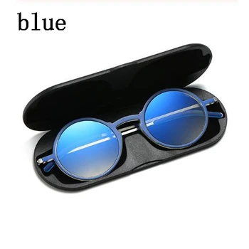 Ultra-tynd, rund ramme Tr90 læsning briller lys design anti-blå lys læsning briller til mænd og kvinder 1.0-4.0
