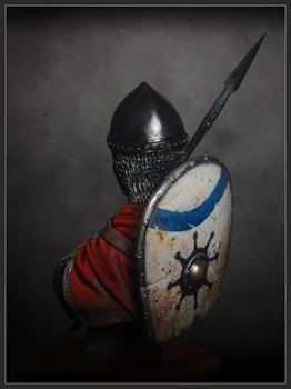 Umalet Kit 1/ 12 Lotheringian Knight, slutningen af 10-tallet bust figur Historiske Uncolor Figur Harpiks Kit Gratis Fragt