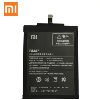 Xiao Mi Oprindelige Telefonens Batteri BM47 For Xiaomi Redmi 3 3S 3X 4X 3 pro Note 3 5 5A Pro Mi 5X BM46 BN31 BN45 Udskiftning af Batterier