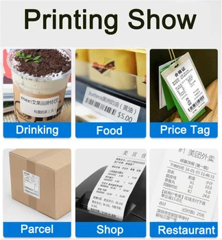 Xprinter 365B QR-stregkode label printer termisk modtagelsen printer mærkat bluetooth usb-phone windows-20-80mm til supermarked shop