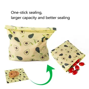 Økologisk Genanvendelige Bivoks Klud Wrap Maden Frisk Holde Bag Låg Cover Strækning Mad Klamre sig Wrap Tætning til Sandwich 40a