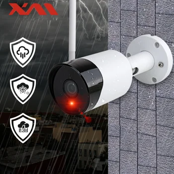 5MP Trådløse overvågningskamera To-Vejs Audio WiFi Kamera Udendørs Motion Detection Sikkerhed Kamera IR nattesyn IP-Kamera