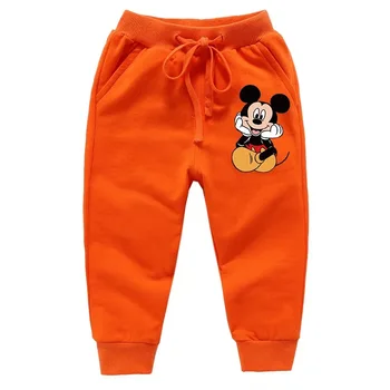 Efteråret Nye Tegnefilm Disney Mickey Mouse Dreng Bukser Casual Bomuld Lille Barn Kids Bukser Til Baby Pige Sports Bukser Til 0-11 År