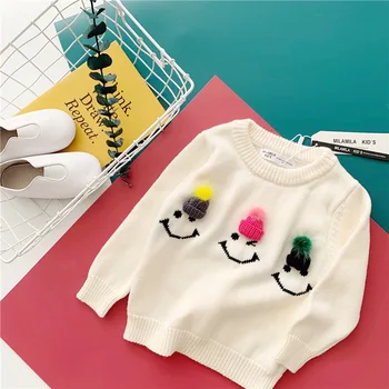 Tonytaobaby Efterår og Vinter Tøj, New Girl børnetøj Bomuld Trøje Baby Pige Sweater Børn Trøjer