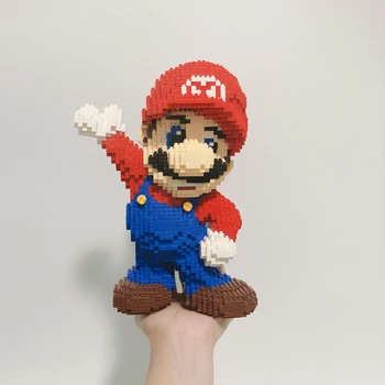 HC Super Helten Mario Video Spil byggesten 3D-Mario Model DIY Mursten Mini Diamant Samle Legetøj for Børn, Drenge Gaver