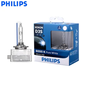 Philips D3S 42403WX 35W Ultinon HID Cool Blue 6000K Xenon Hvidt Lys Bil Opgradere Forlygte Pærer Flash Hurtig Start, Par
