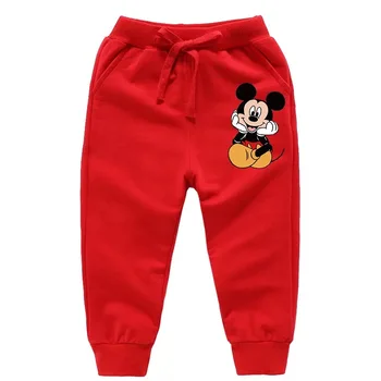 Efteråret Nye Tegnefilm Disney Mickey Mouse Dreng Bukser Casual Bomuld Lille Barn Kids Bukser Til Baby Pige Sports Bukser Til 0-11 År