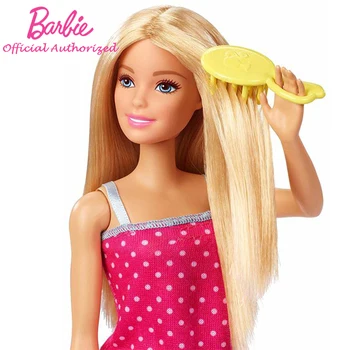 Nye Originale Barbie-Dukker, Badeværelse Hair Salon Møbler og Tilbehør, der Spiller for Børns Uddannelsesmæssige Legetøj Gave DVX51