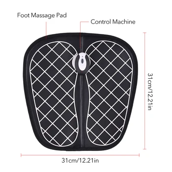 Fod Massager Smart Wireless EMS Muskel Stimulation Fod Acupoint Massage Mat Sundhedspleje Genopladeligt / Remote Control Version