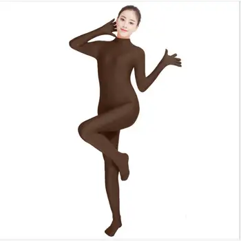 Grøn Spandex Zentai Full Body Huden Stram Buksedragt Zentai Dragt, Bodysuit Halloween Kostumer Til Kvinder Unitard Lycra Dancewear