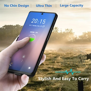 KQJYS Ultratynde Batteri-Power Bank Oplader Sager til Samsung Galaxy S20 5G Bærbare batterier og Opladning Dække Magt Sag