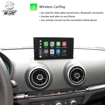 Spejl Trådløse Apple CarPlay AndroidAuto Retrofit til Audi A1 A3 A4 iSmart Auto MMI2G MMI3G MIB B8 B9
