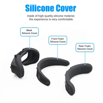 3 In1 VR Ansigt Pad &Front Bag Skum Silikone Covers Til Oculus Rift S VR Briller Eye Mask ansigtsmaske Hud Rift S Tilbehør