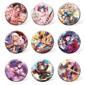 9pcs/set Anime BanG Drøm Farverige Badge Toyama Kasumi Broche Pin-kode til Cosplay Tøj & Tilbehør