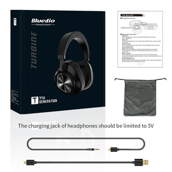 Bluedio T7 Bluetooth-Hovedtelefoner, der er Aktive Noise Cancelling Trådløse Headset ansigtsgenkendelse Bruger-definere for iphone xiaomi huawei