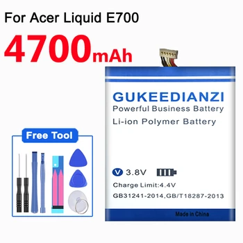 GUKEEDIANZI 4700mAh Mobile BAT-P10 Batteri Til Acer Liquid E700,Flydende E700 Tredobbelt ,E39 PGF506173HT Top Kvalitet Batterier