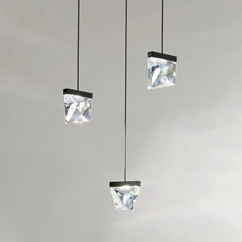 Moderne krystal lysekrone kobber lampe AC110V 220v glans hjem dekoration belysning bar lys
