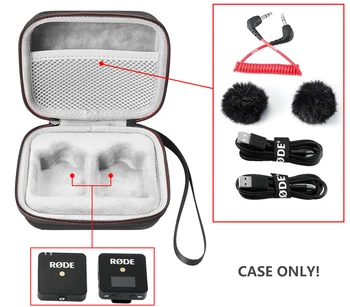 Nyeste Svært Rejse Sag for RED Trådløse GÅ Kompakte Trådløse Mikrofon-System, der Transporterer opbevaringspose