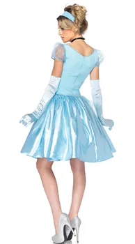 Prinsesse Askepot Kostume Voksne Kvinder Sne Hvidt Tøj Halloween Høne Part Fantasia Fancy Kjole