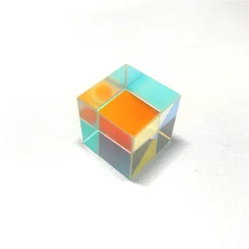 Prism Seks-Sidet Lys Kombinere Cube Prisme 23*23*23mm Farvet Glas Stråle Opdeling Prisme Optisk Instrument-Eksperiment