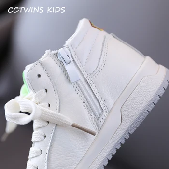 CCTWINS Kids Sko 2020 Efteråret Baby Girls High Top Sneakers Børn Fashion Casual Sko til Drenge Brand Sport Undervisere FH2739