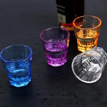 4stk Acryl Transparent Brudsikkert Vand Kopper Ottekant Kop at Drikke Cup til Hotel Bar Restaurant Hjem
