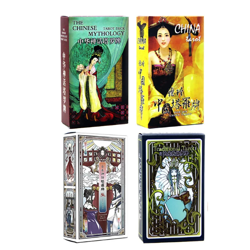 Mystisk tarotkort divination kort spil for kvinder, engelsk/kinesisk version køb online | Salg \ Koldingtattoo.dk